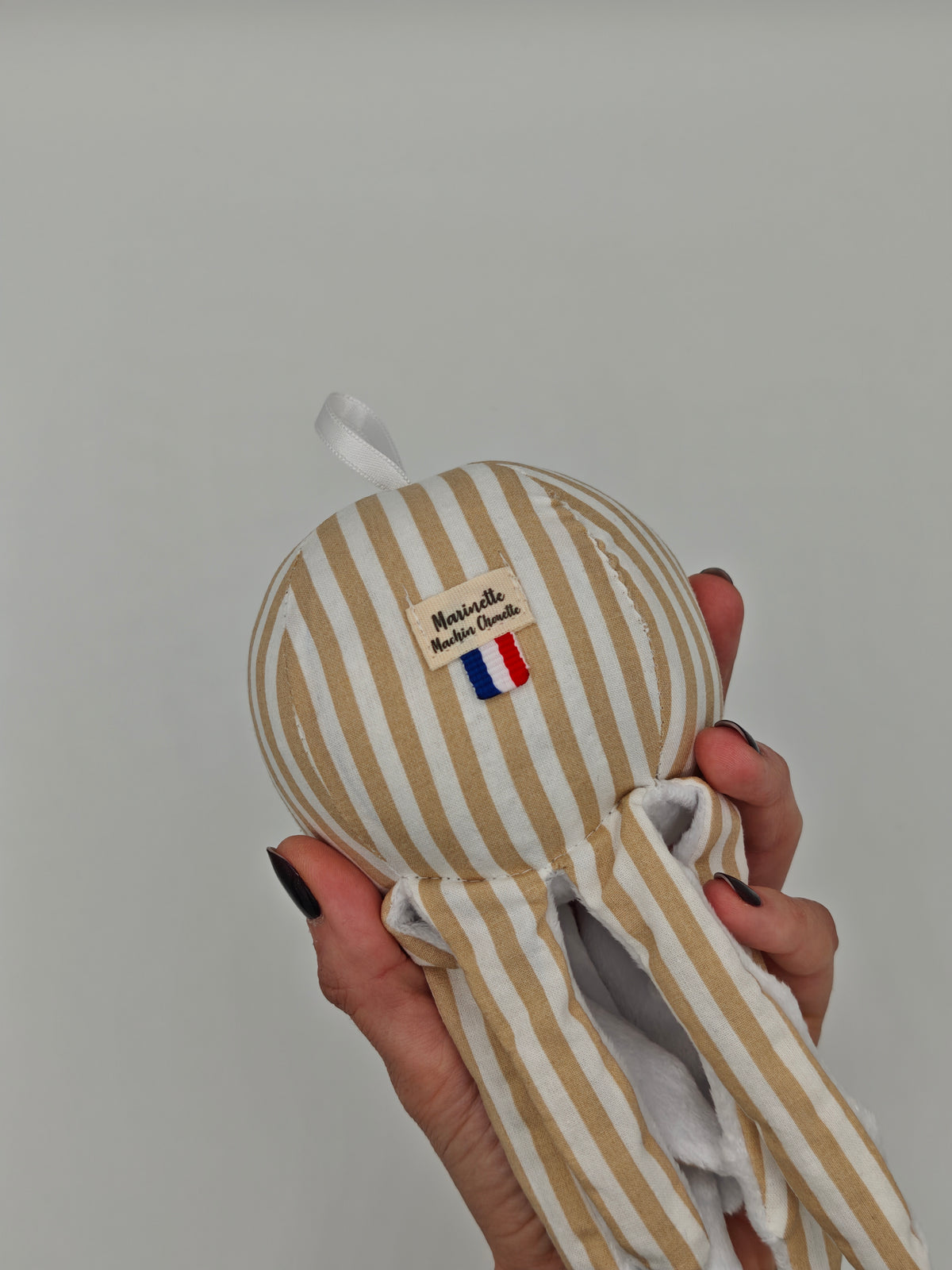 Mr Poulpe - rayé beige