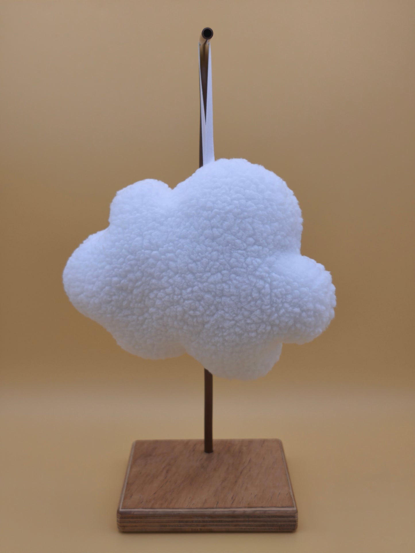 suspension nuage en tissu polaire doux décoration chambre bébé fait main France