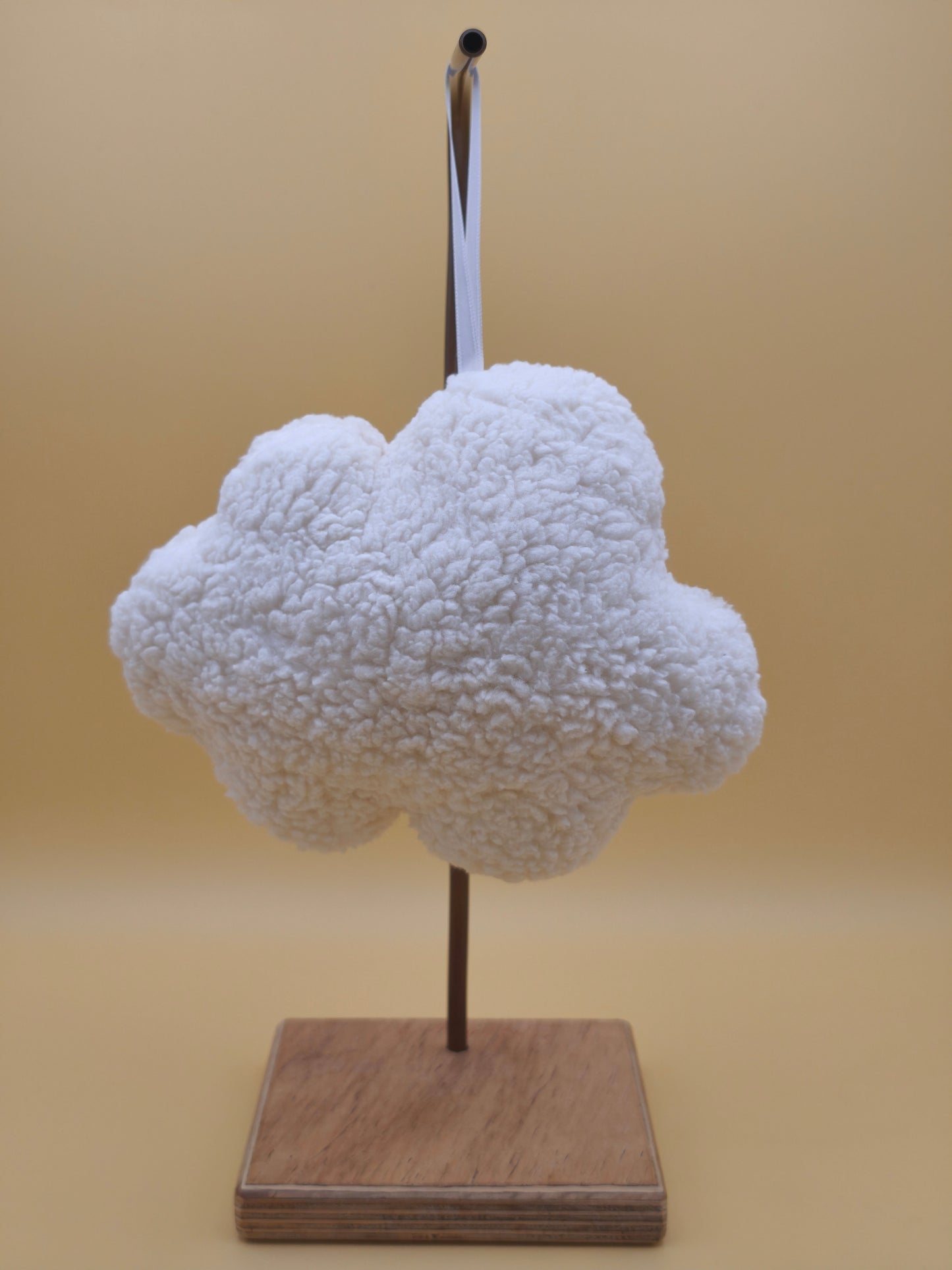 suspension nuage en tissu polaire doux décoration chambre bébé fait main France
