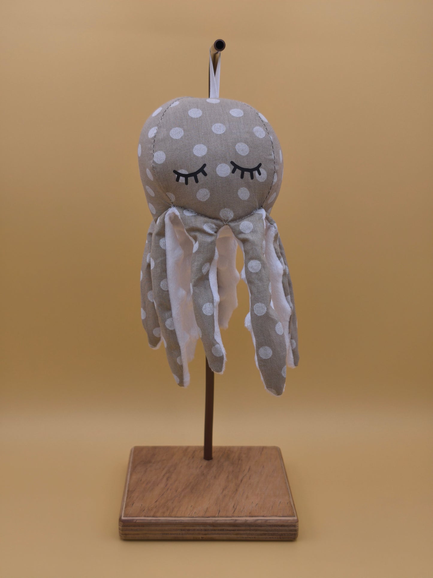 Mr Poulpe - pois beige