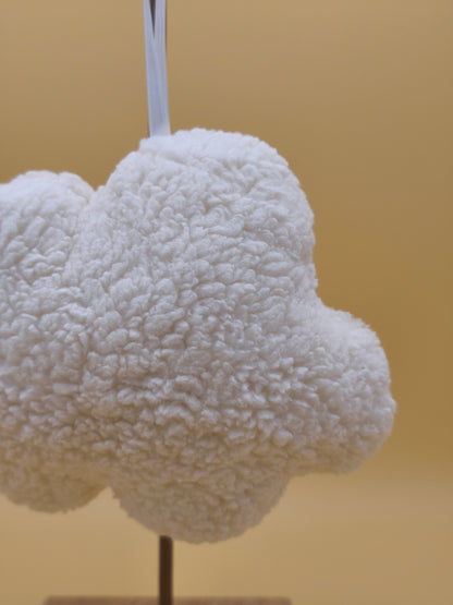 suspension nuage en tissu polaire doux décoration chambre bébé fait main France