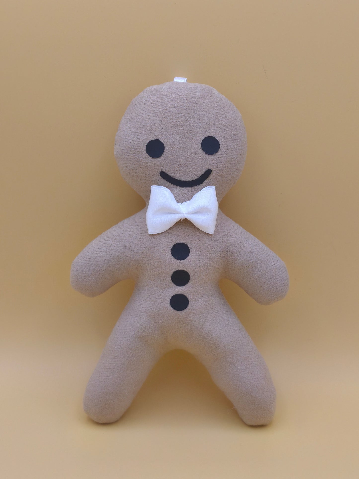 suspension pain d'épice tissu beige Noël artisanale fait main France