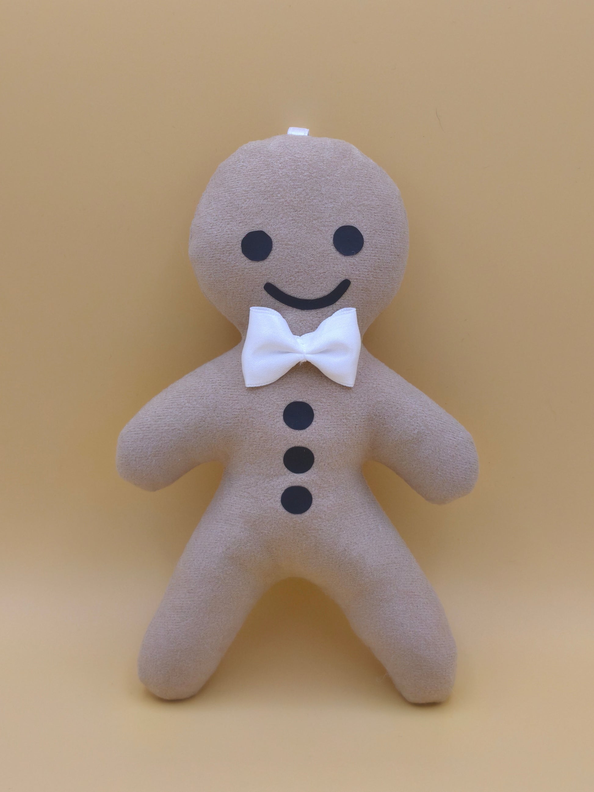 suspension pain d'épice tissu beige Noël artisanale fait main France