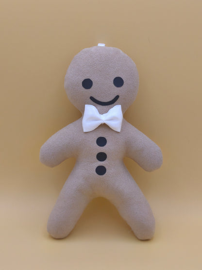 suspension pain d'épice tissu beige Noël artisanale fait main France