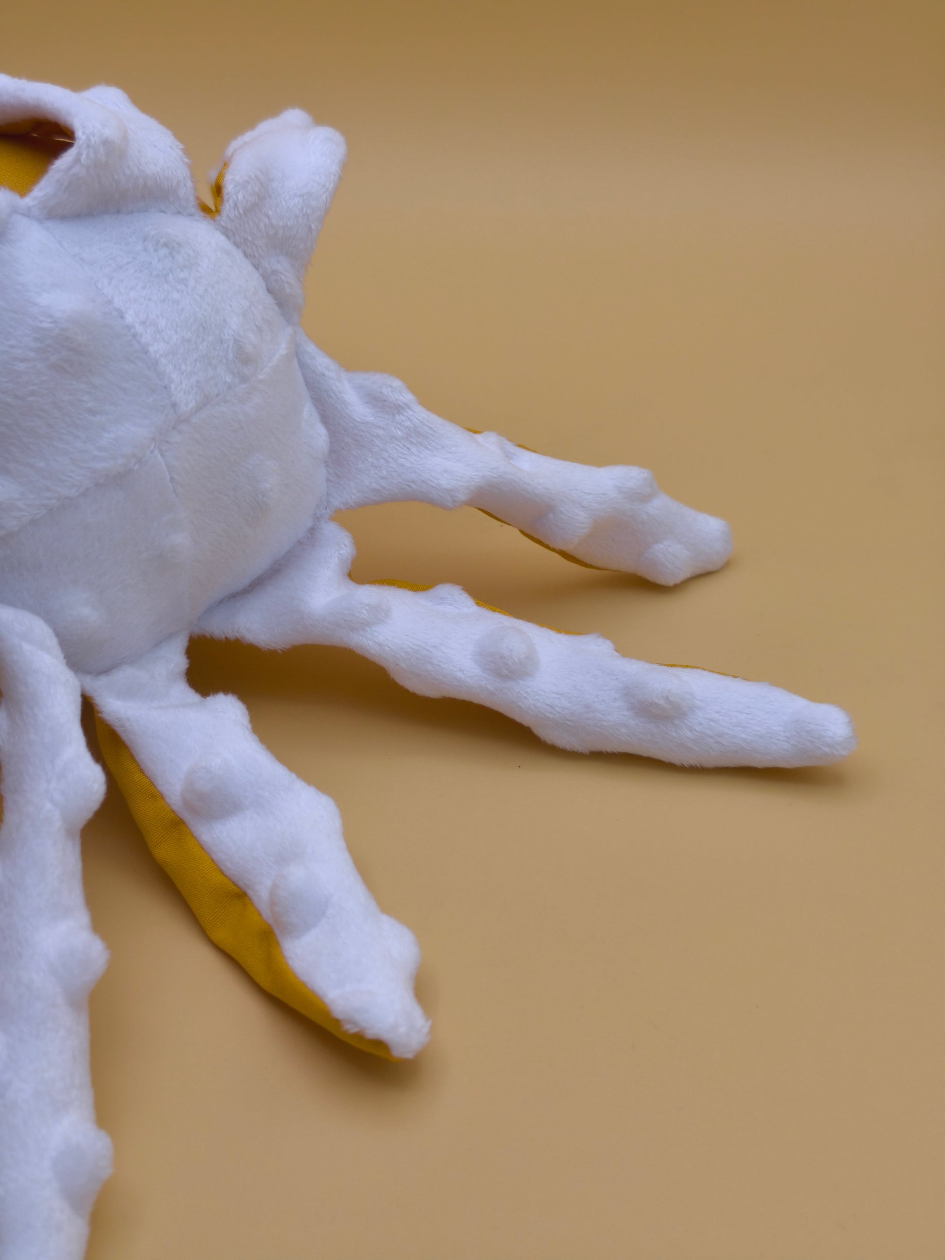 suspension poulpe tissu moutarde décoration marine artisanale faite main France