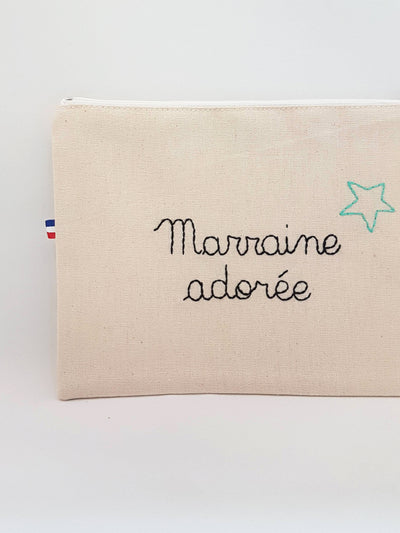 SUR COMMANDE - Pochette brodée