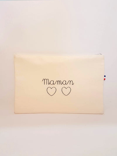 SUR COMMANDE - Pochette brodée