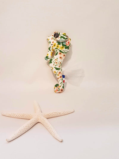 Porte clef hippocampe - Marinette Machin Chouette