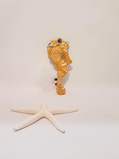 Porte clef hippocampe - Marinette Machin Chouette