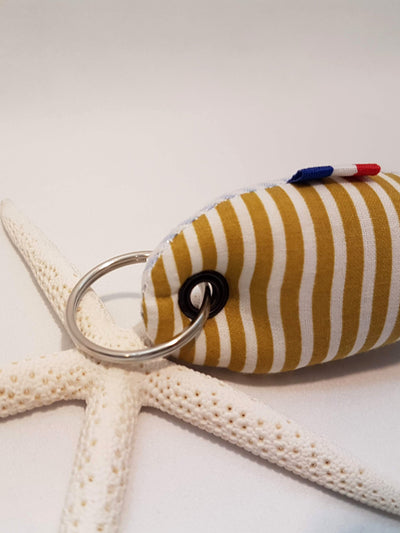 Porte clef Sardine "Rayé"